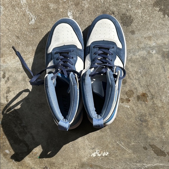 Nike Men's Navy and White Sneakers worn once - Picture 1 of 5